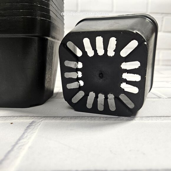 25 Pack of Square 3.75" x 3.75" x 3.25" Nursery Pots, Deep 500 pots available - Picture 4 of 8